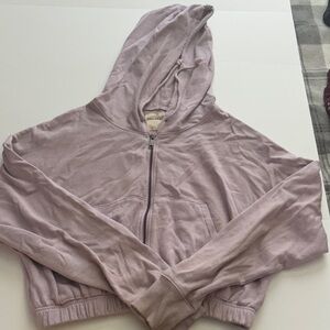 Lavender Zip-Up Hoodie